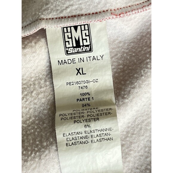 Santini Womens XL Thermal Long Sleeve Jersey Cycling Solo Superia Full Zip Italy - Picture 9 of 14